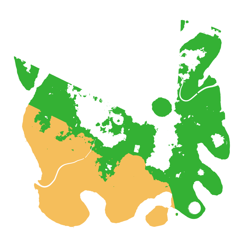 Biome Rust Map: Procedural Map, Size: 3500, Seed: 1118225250