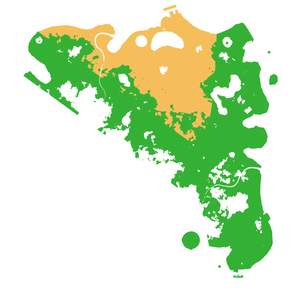 Biome Rust Map: Procedural Map, Size: 4500, Seed: 640764408