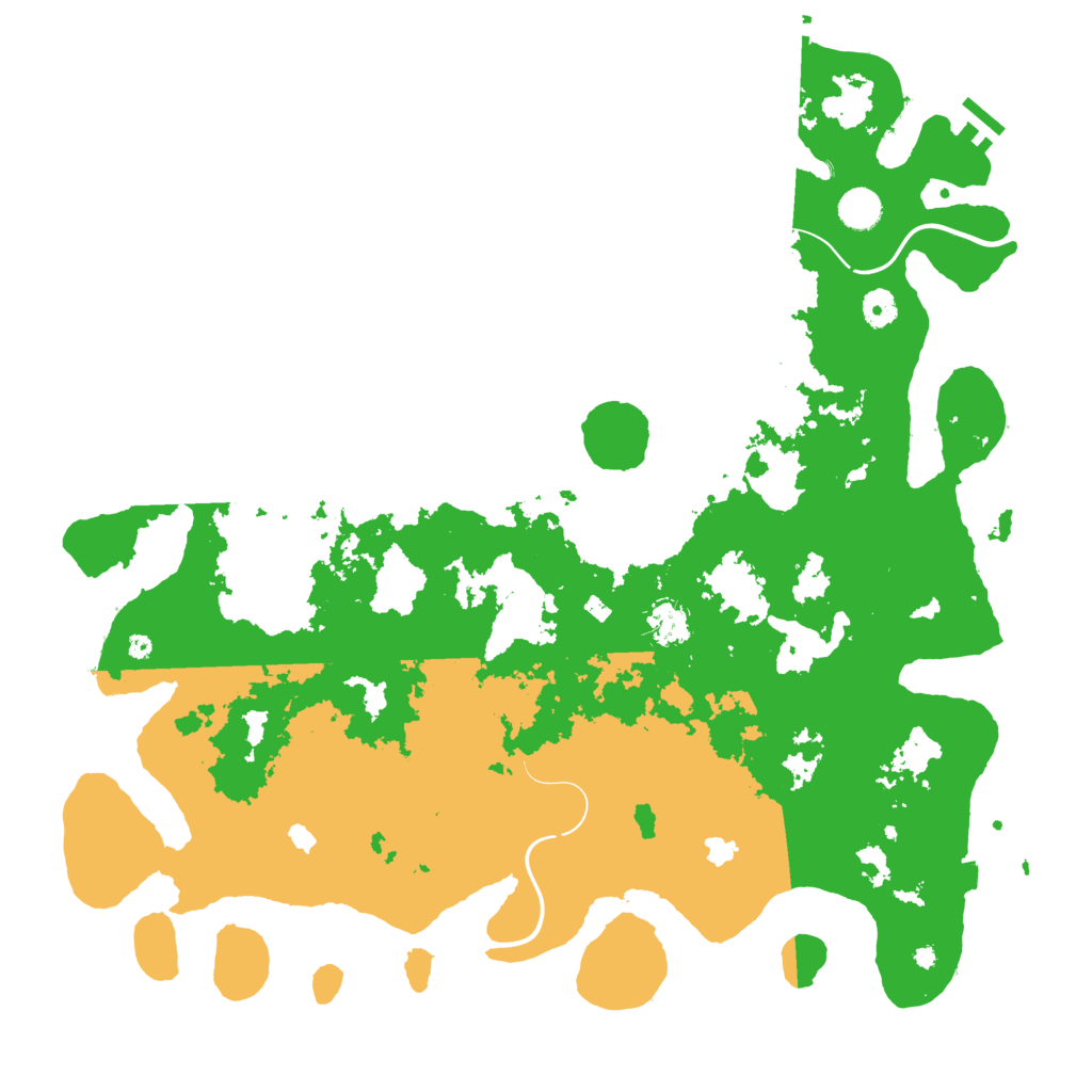 Biome Rust Map: Procedural Map, Size: 4500, Seed: 342564256