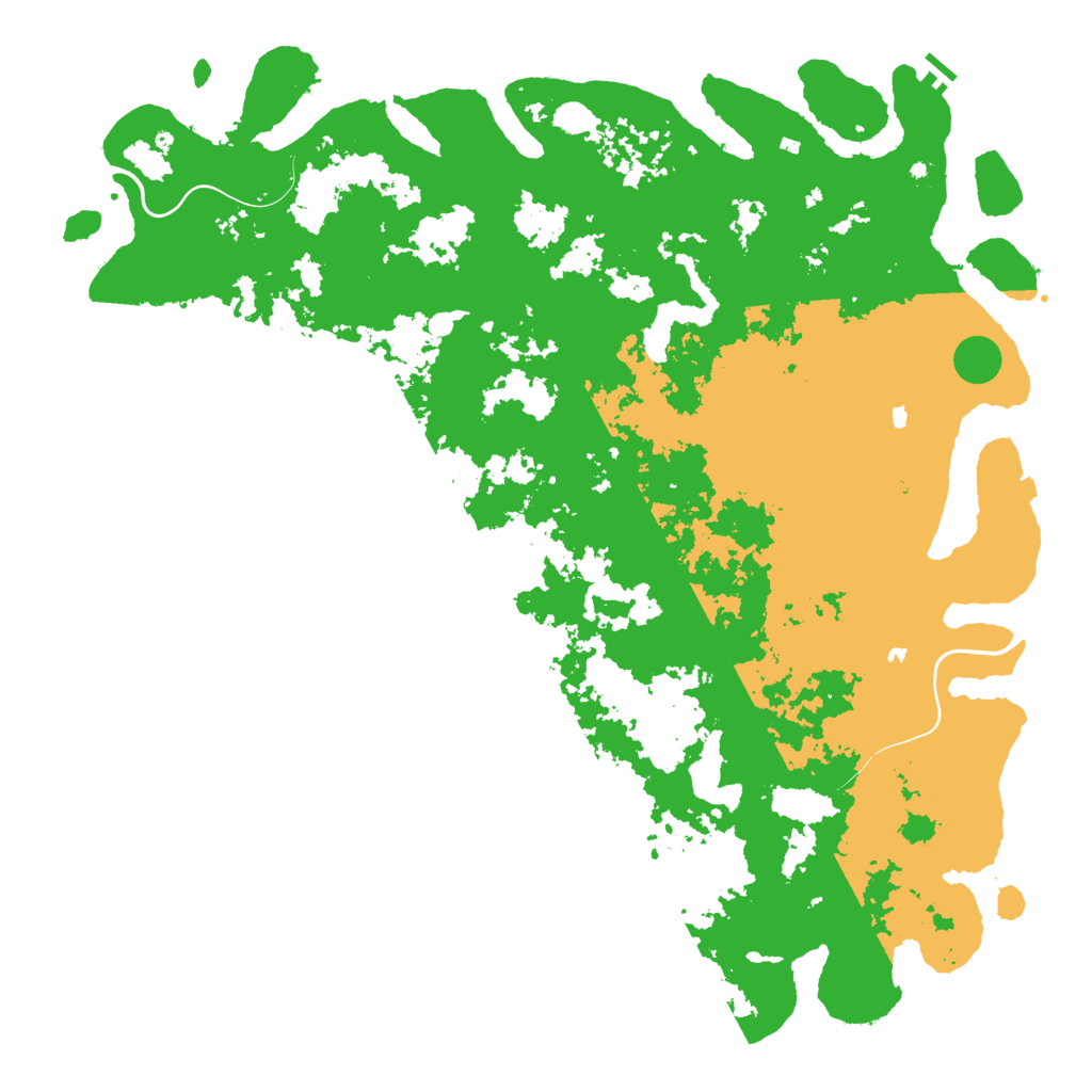 Biome Rust Map: Procedural Map, Size: 6000, Seed: 64398