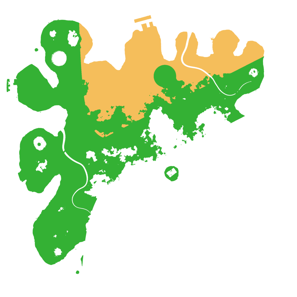 Biome Rust Map: Procedural Map, Size: 3500, Seed: 487528