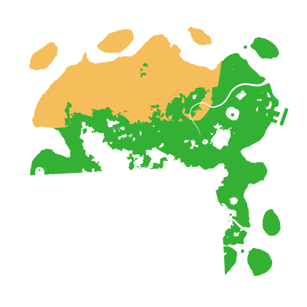 Biome Rust Map: Procedural Map, Size: 3500, Seed: 701533876