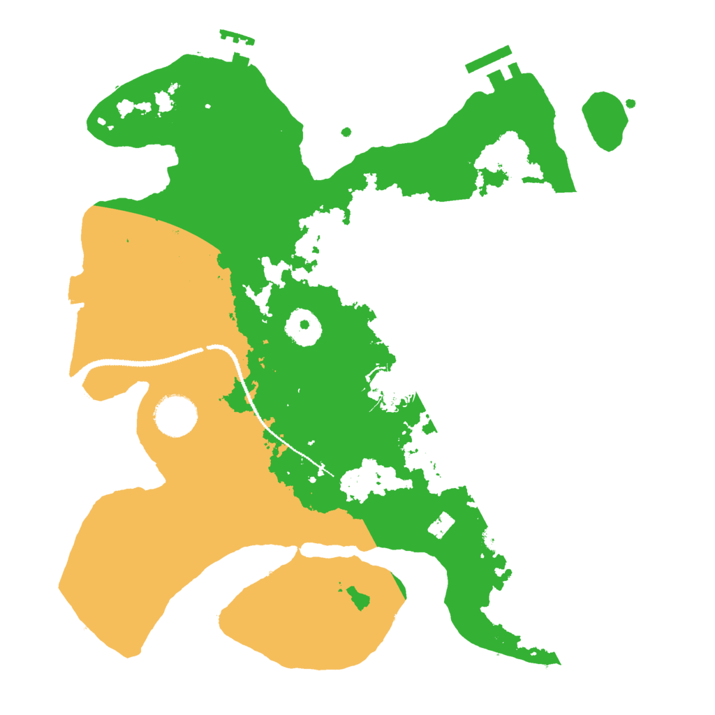 Biome Rust Map: Procedural Map, Size: 3000, Seed: 411736