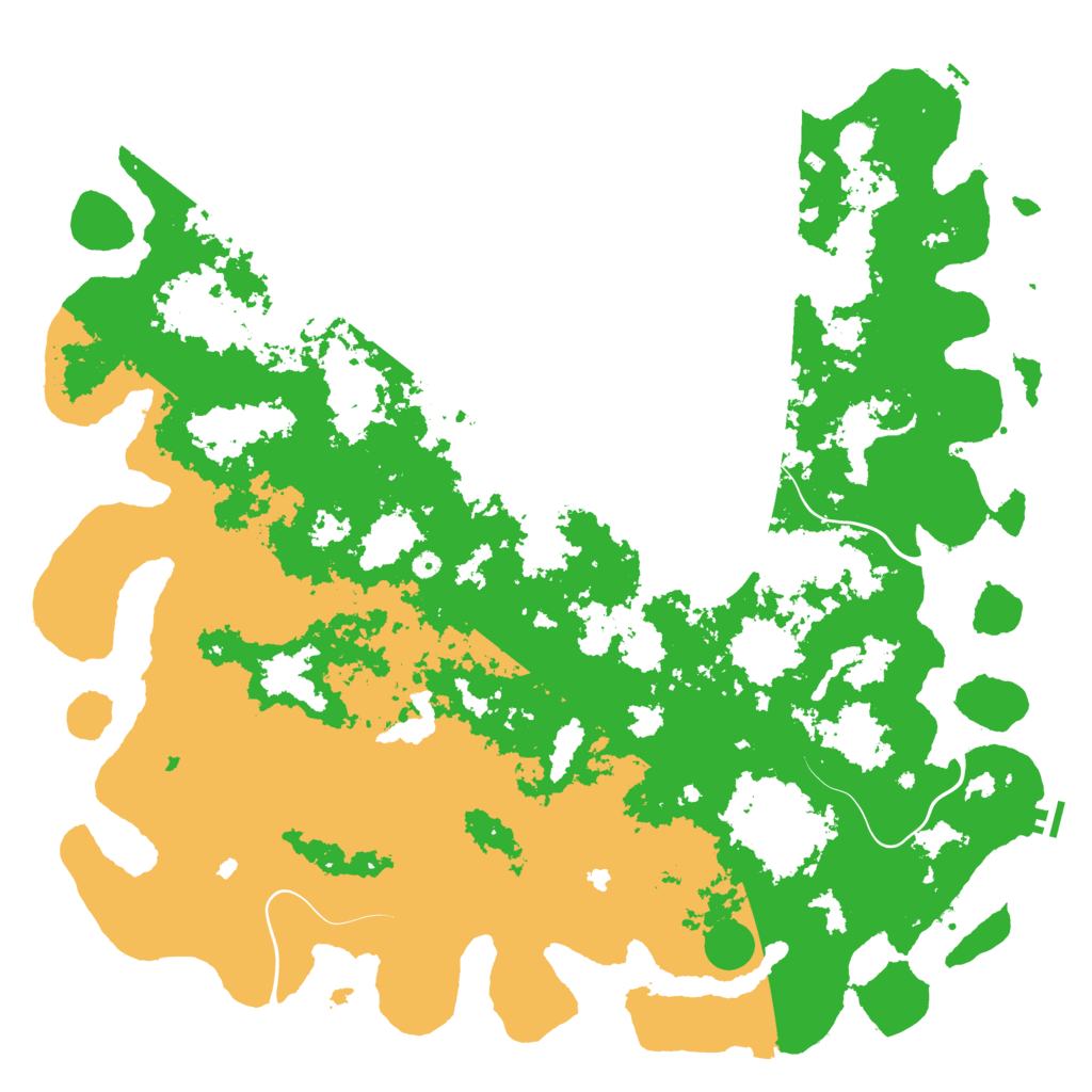 Biome Rust Map: Procedural Map, Size: 6000, Seed: 196647928