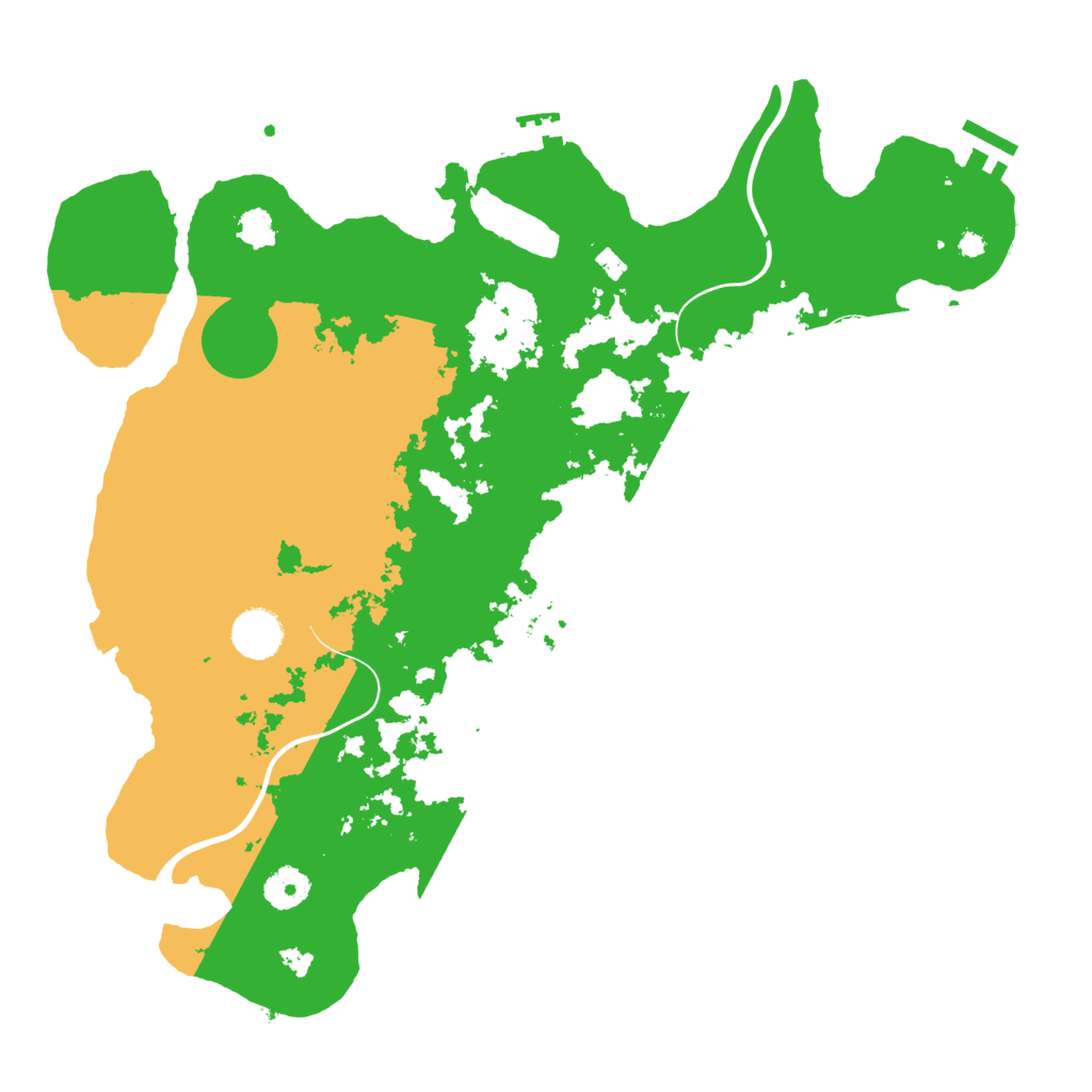 Biome Rust Map: Procedural Map, Size: 3800, Seed: 1233753004