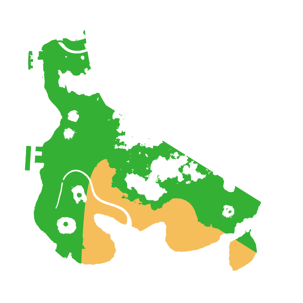 Biome Rust Map: Procedural Map, Size: 2500, Seed: 1243046431