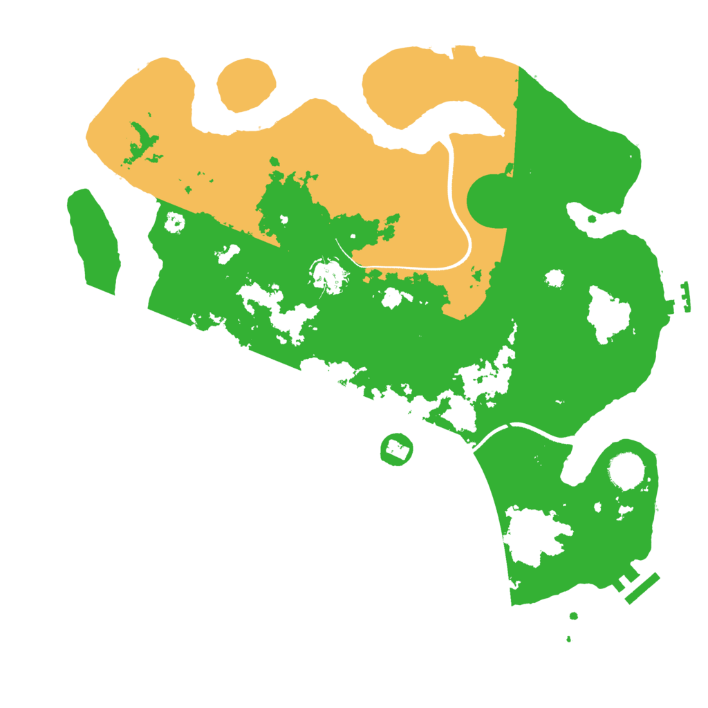 Biome Rust Map: Procedural Map, Size: 3500, Seed: 114342113