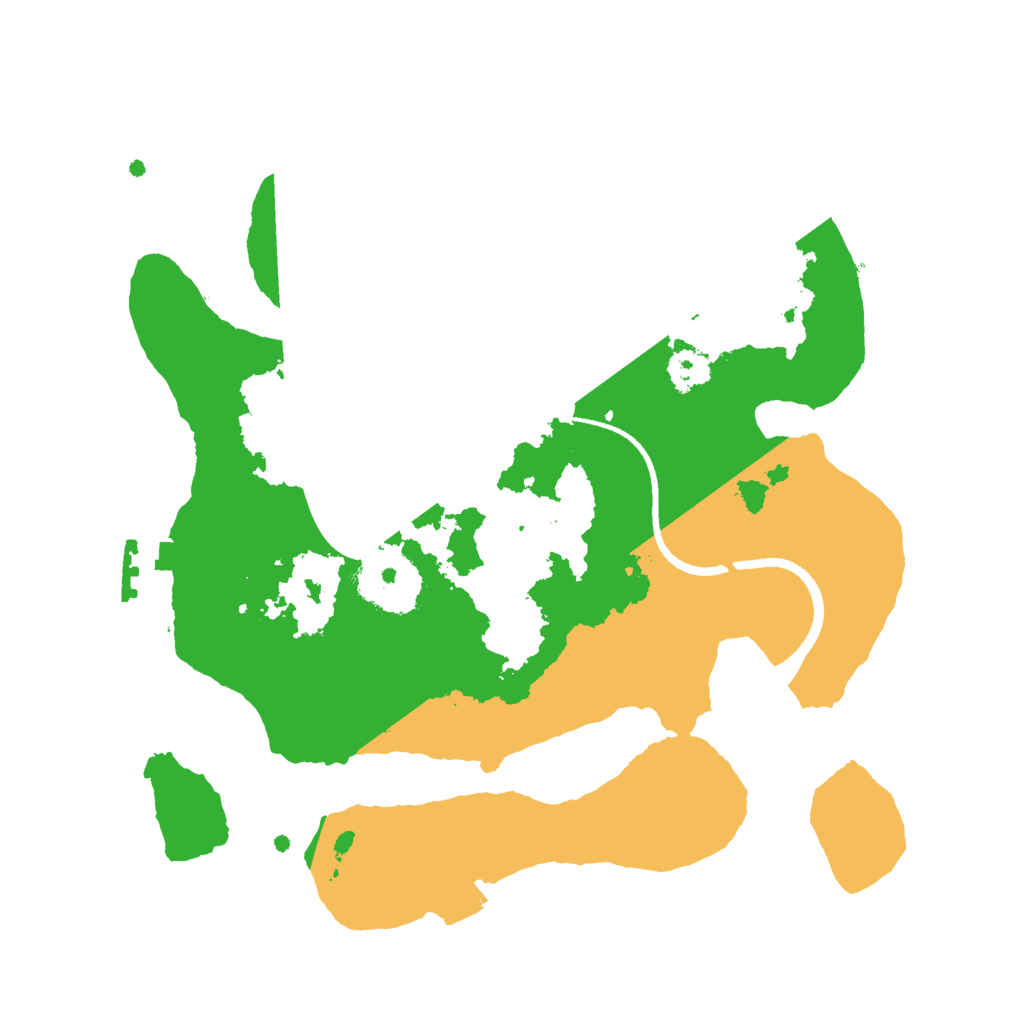 Biome Rust Map: Procedural Map, Size: 2500, Seed: 560284141