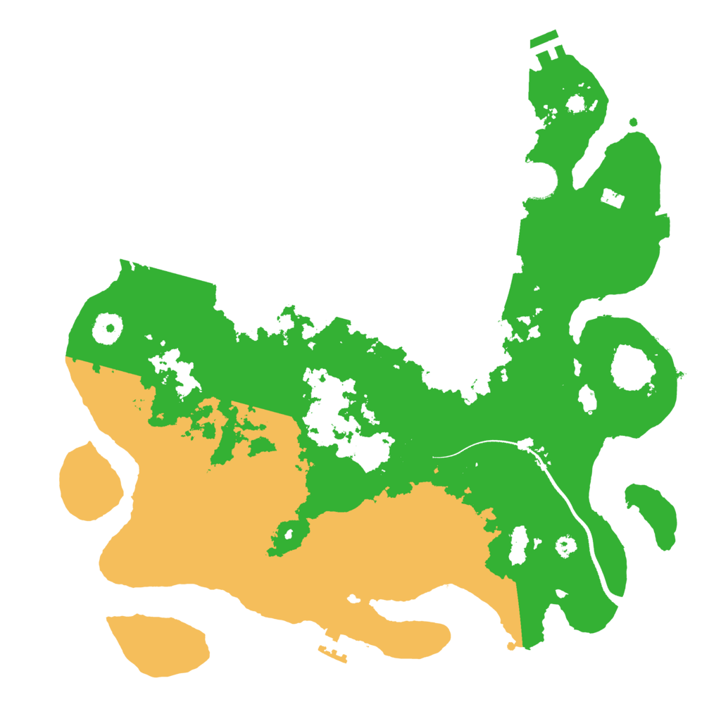 Biome Rust Map: Procedural Map, Size: 3500, Seed: 2091027820