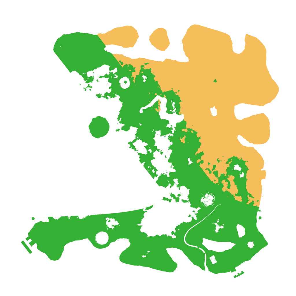 Biome Rust Map: Procedural Map, Size: 4000, Seed: 398915226