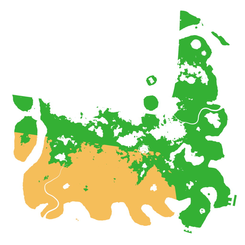 Biome Rust Map: Procedural Map, Size: 4500, Seed: 1295571