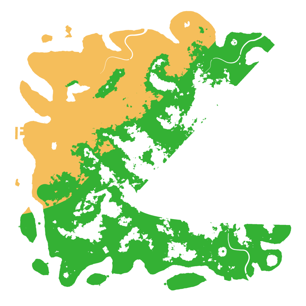 Biome Rust Map: Procedural Map, Size: 5000, Seed: 12445