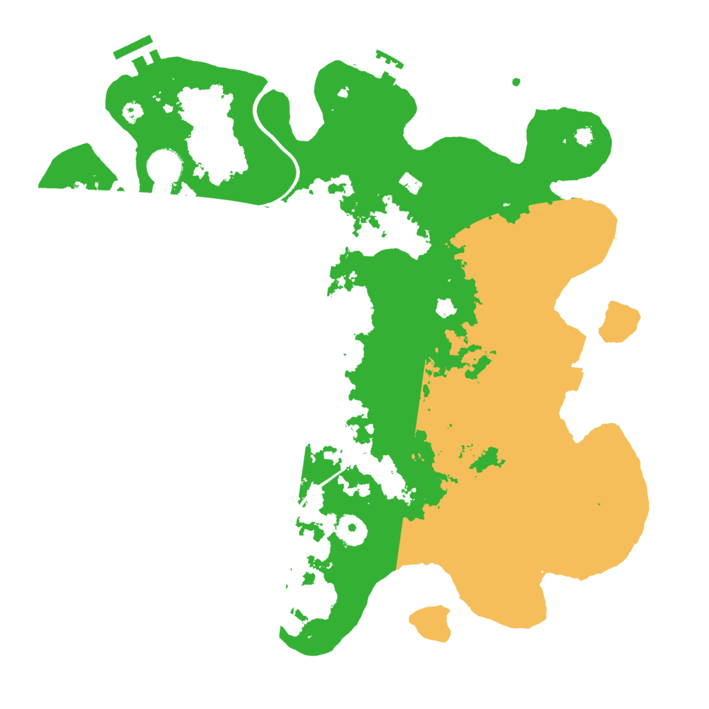 Biome Rust Map: Procedural Map, Size: 3500, Seed: 11078