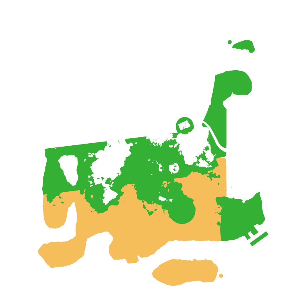 Biome Rust Map: Procedural Map, Size: 3000, Seed: 4446