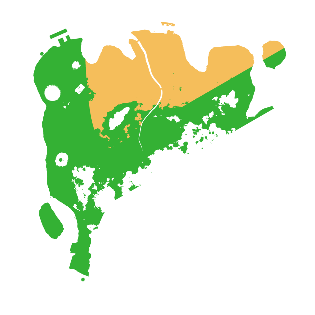 Biome Rust Map: Procedural Map, Size: 3500, Seed: 7032025