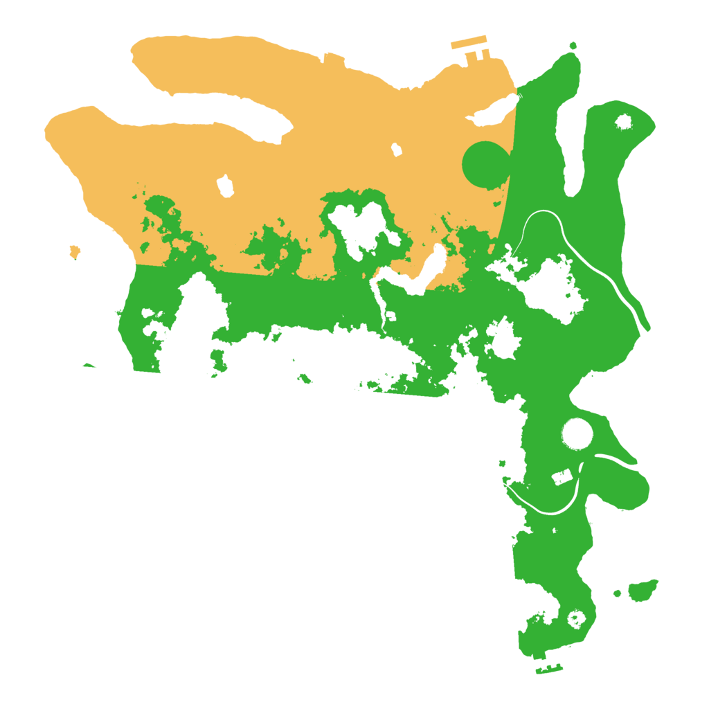 Biome Rust Map: Procedural Map, Size: 4000, Seed: 49991