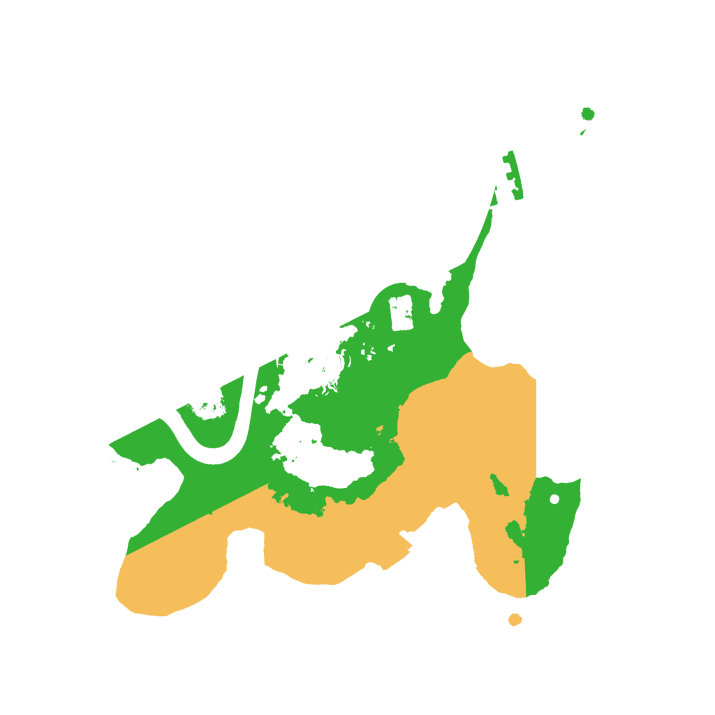 Biome Rust Map: Procedural Map, Size: 2222, Seed: 63786851