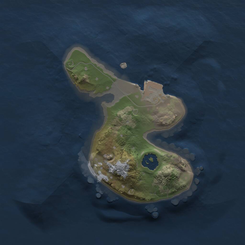 Rust Map: Procedural Map, Size: 1500, Seed: 135703625, 1 Monuments