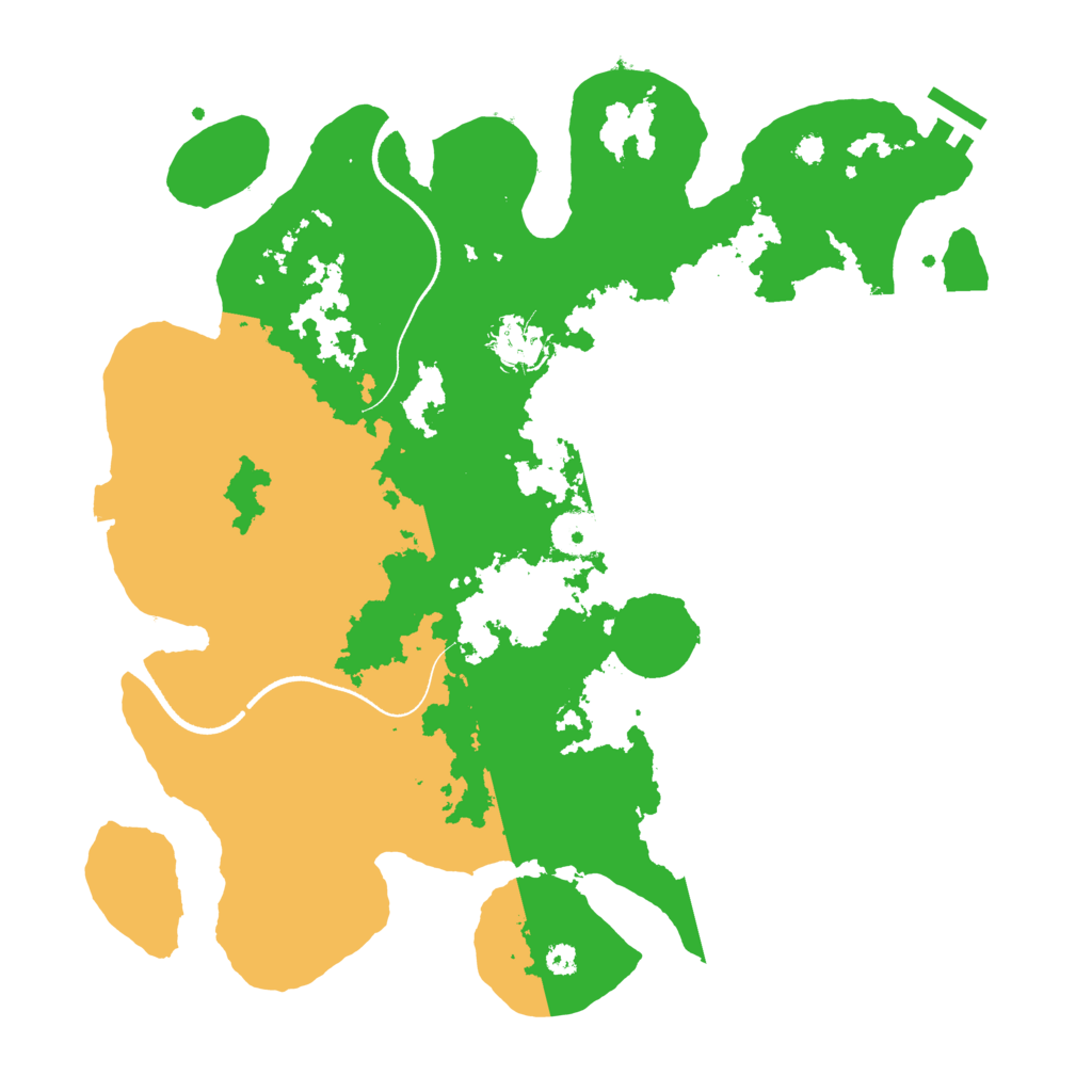 Biome Rust Map: Procedural Map, Size: 3500, Seed: 29023