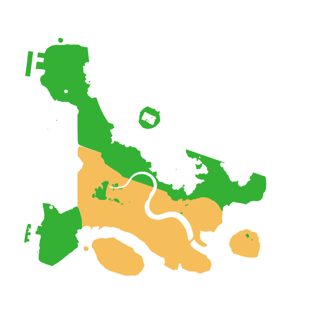 Biome Rust Map: Procedural Map, Size: 2500, Seed: 1427299315