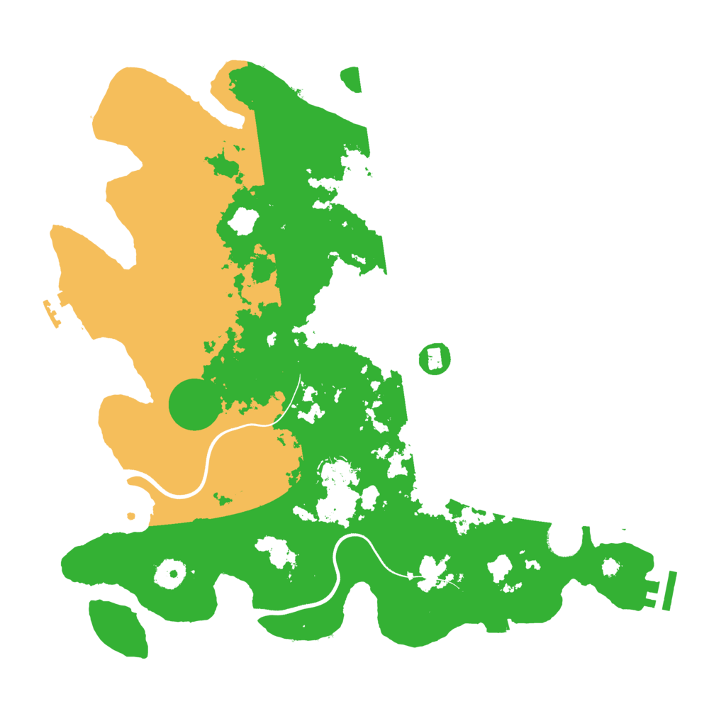Biome Rust Map: Procedural Map, Size: 3700, Seed: 964585682