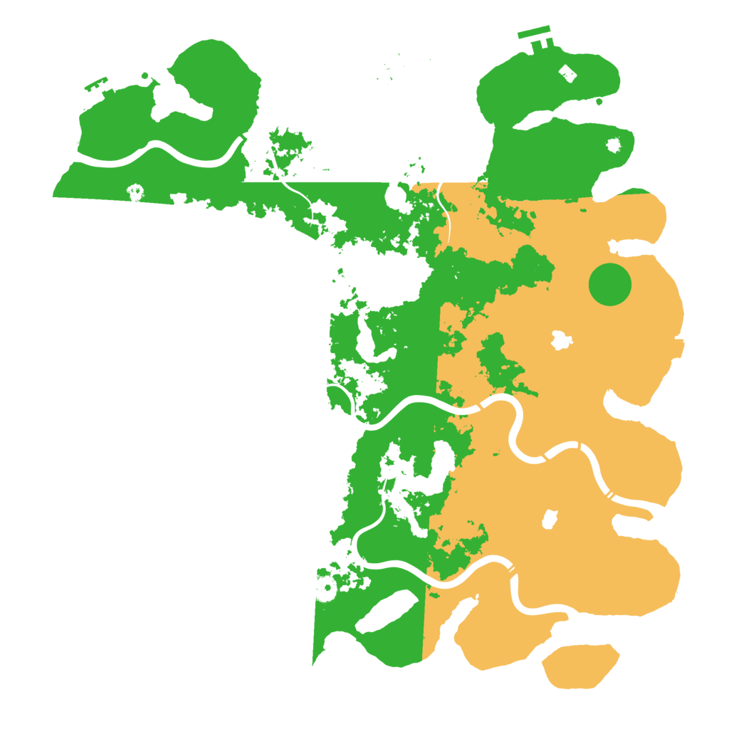 Biome Rust Map: Procedural Map, Size: 4500, Seed: 162632083