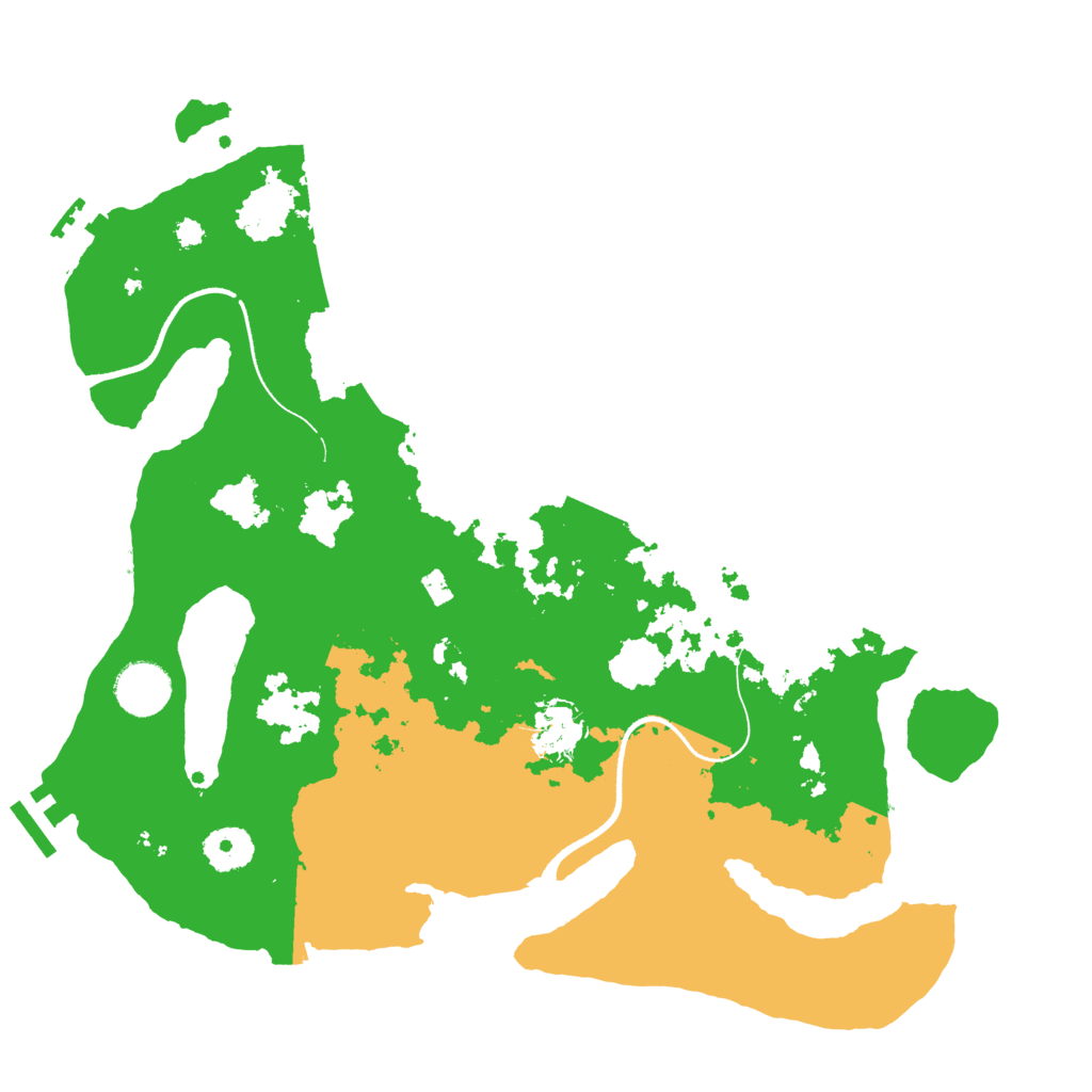 Biome Rust Map: Procedural Map, Size: 3500, Seed: 243432243