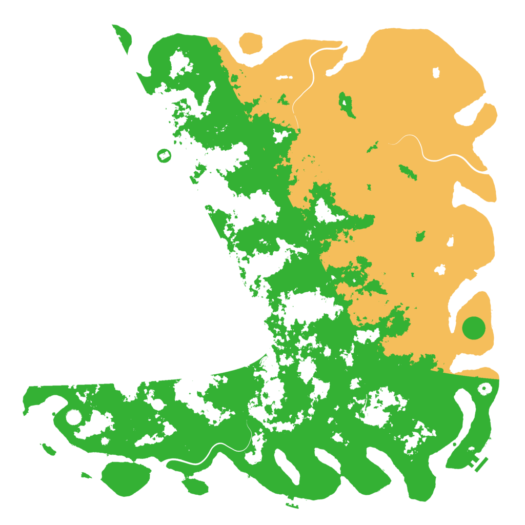 Biome Rust Map: Procedural Map, Size: 6000, Seed: 228214608