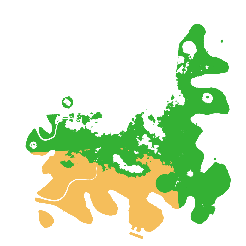 Biome Rust Map: Procedural Map, Size: 3500, Seed: 1139120833