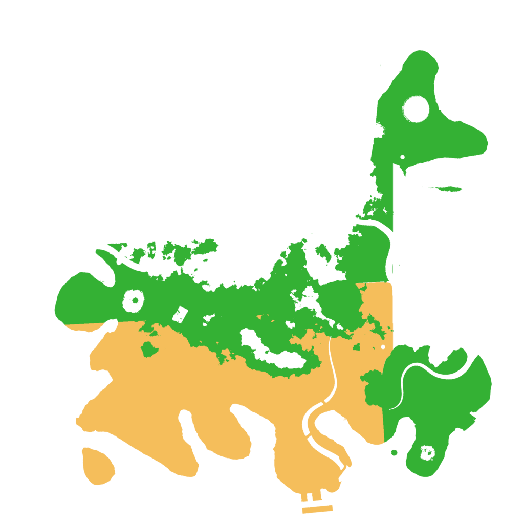 Biome Rust Map: Procedural Map, Size: 3500, Seed: 1139120833