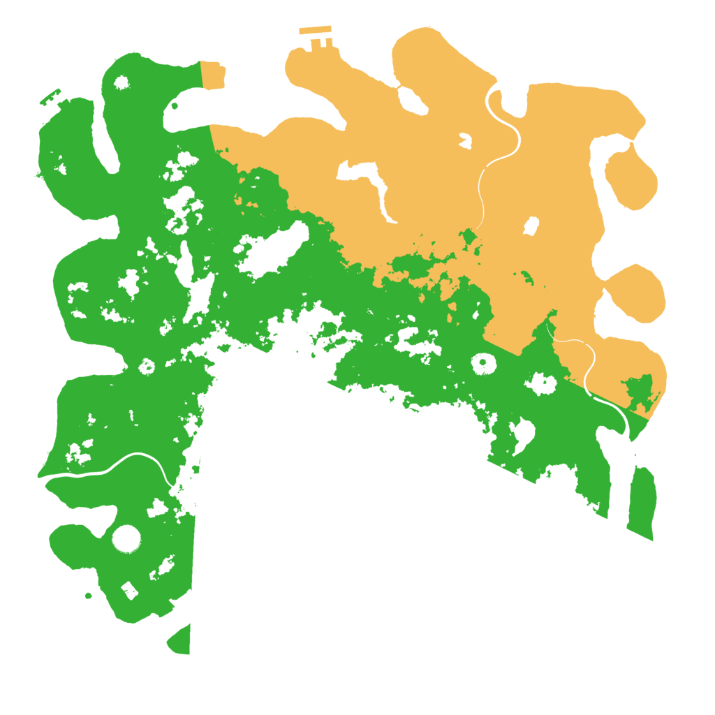 Biome Rust Map: Procedural Map, Size: 4500, Seed: 21347