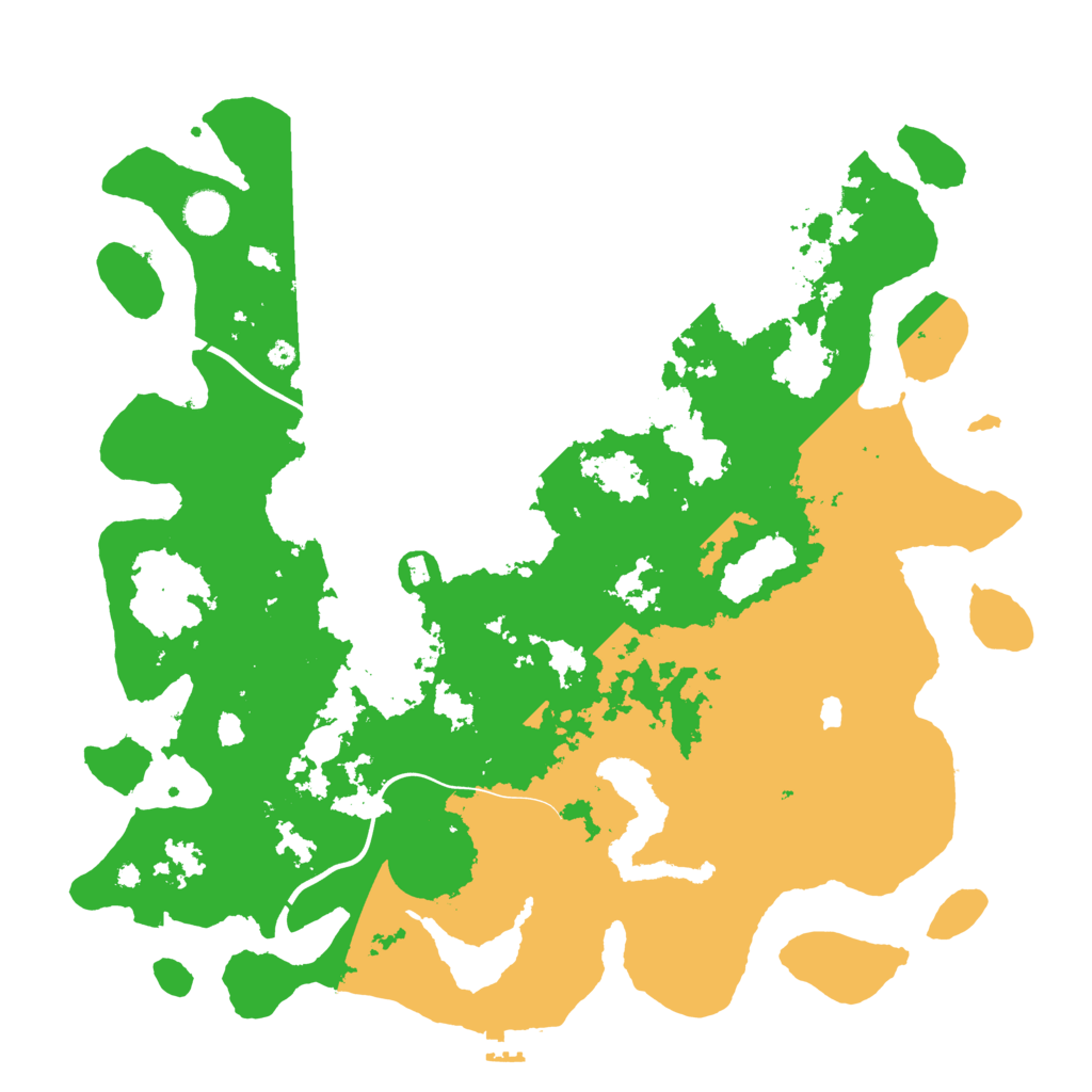 Biome Rust Map: Procedural Map, Size: 4242, Seed: 166856580