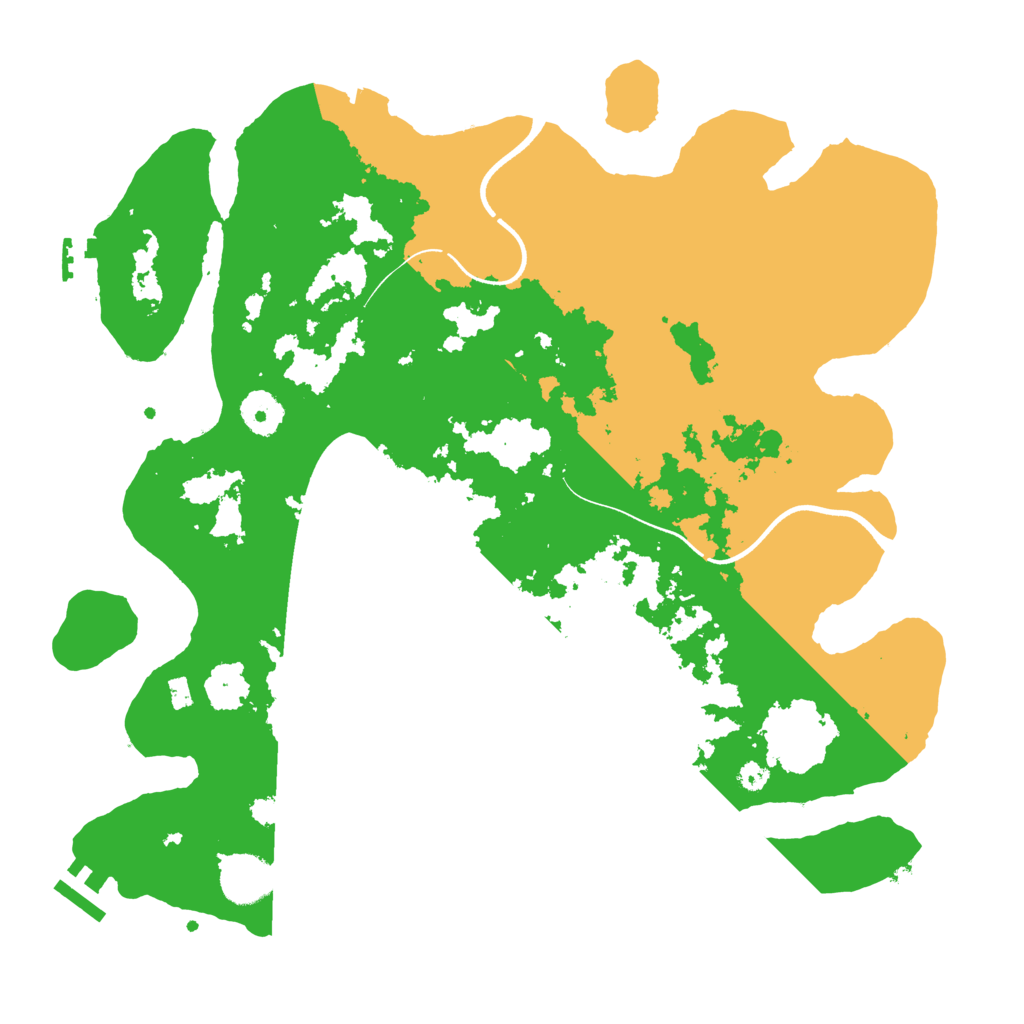 Biome Rust Map: Procedural Map, Size: 3600, Seed: 2101490513