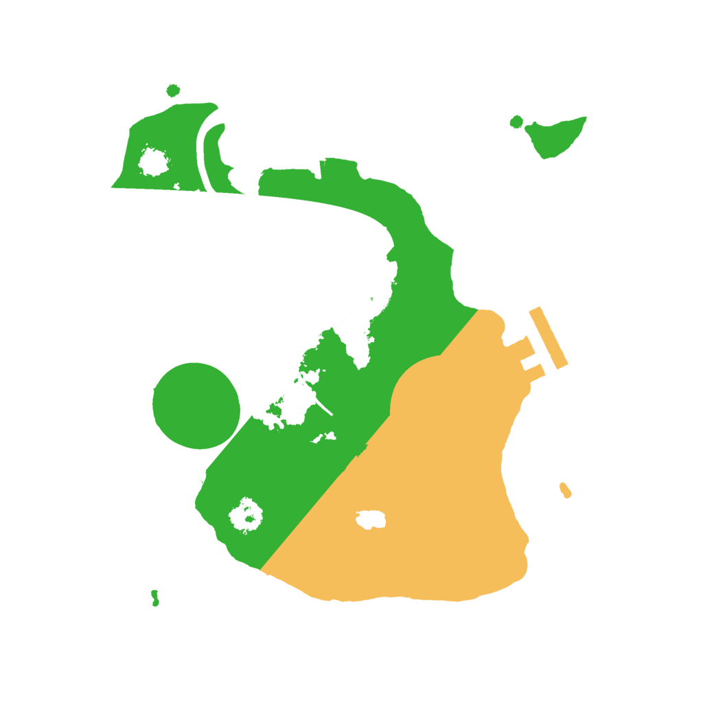 Biome Rust Map: Procedural Map, Size: 2200, Seed: 959549177