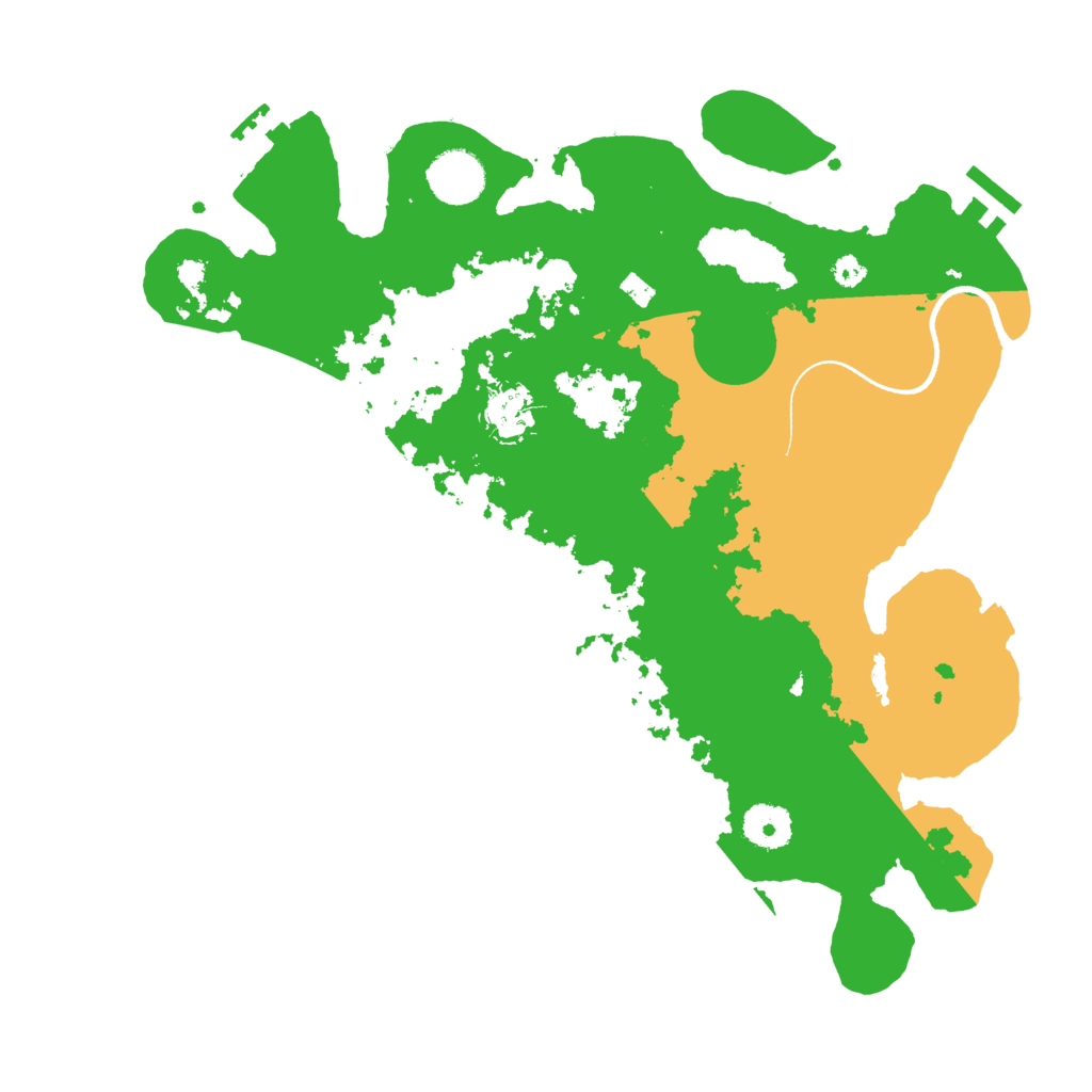 Biome Rust Map: Procedural Map, Size: 3500, Seed: 377080330