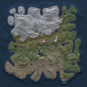 Thumbnail Rust Map: Procedural Map, Size: 4250, Seed: 999883019, 17 Monuments