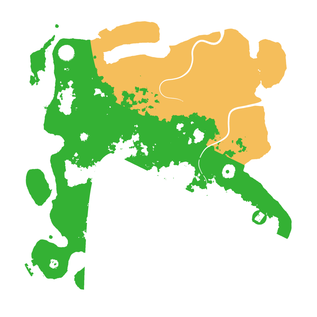 Biome Rust Map: Procedural Map, Size: 3500, Seed: 807894525