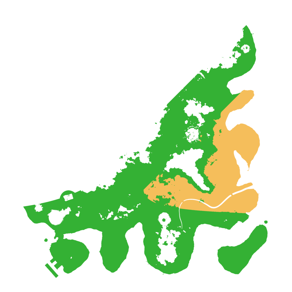 Biome Rust Map: Procedural Map, Size: 3500, Seed: 3332323