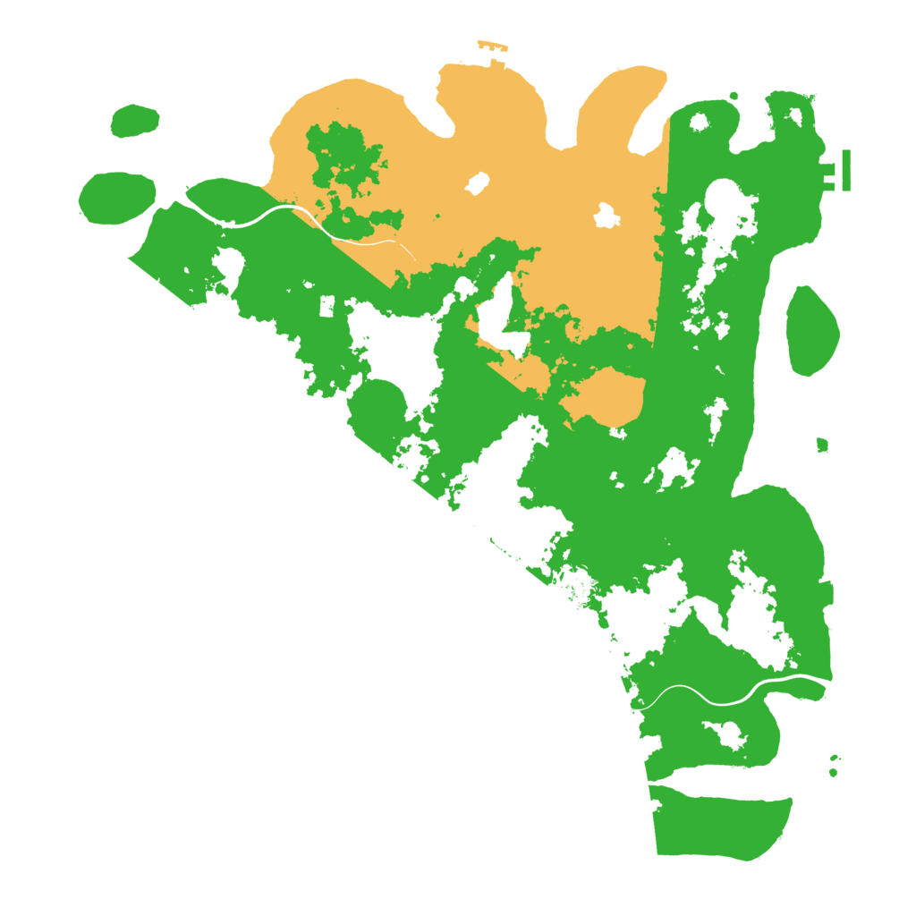 Biome Rust Map: Procedural Map, Size: 4500, Seed: 24519