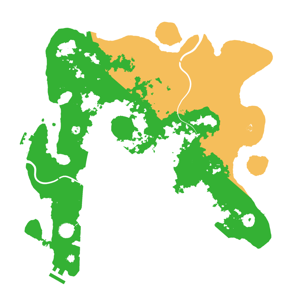 Biome Rust Map: Procedural Map, Size: 3500, Seed: 788800297