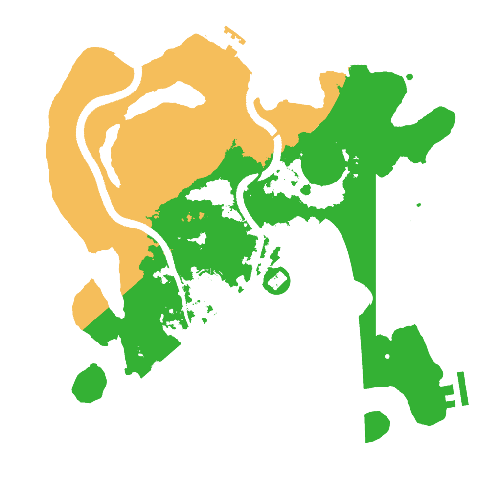 Biome Rust Map: Procedural Map, Size: 3000, Seed: 1245901100