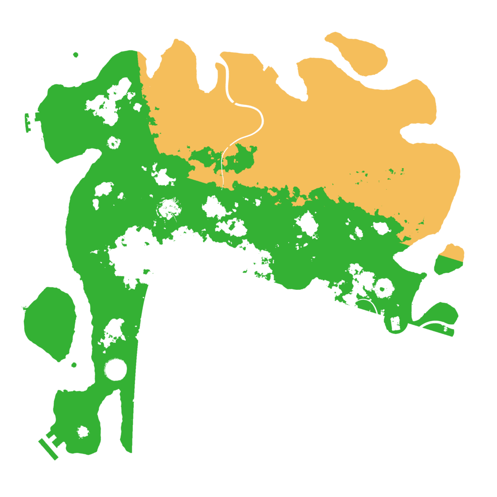Biome Rust Map: Procedural Map, Size: 3950, Seed: 293323