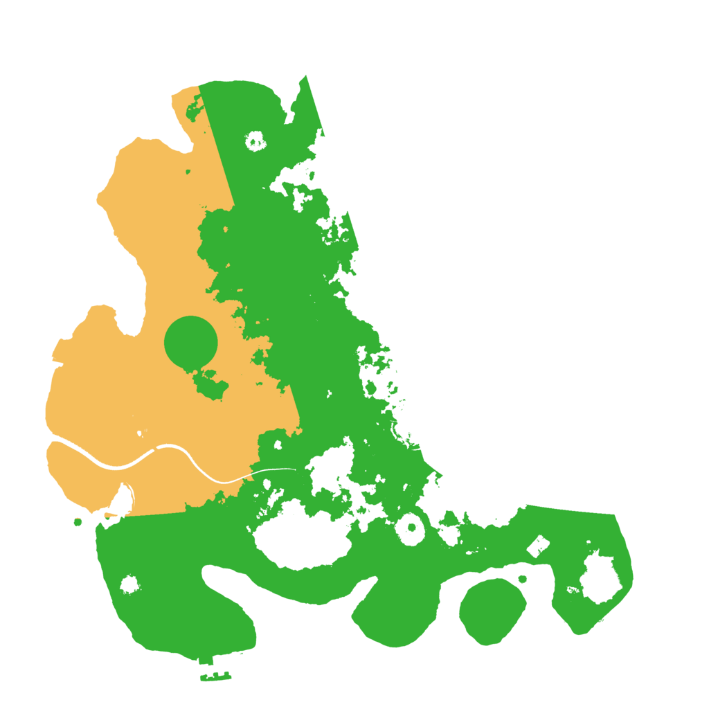 Biome Rust Map: Procedural Map, Size: 3500, Seed: 1058095820