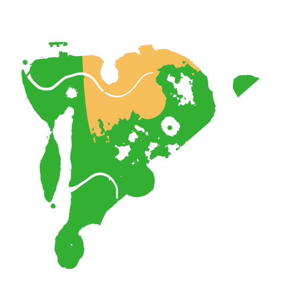 Biome Rust Map: Procedural Map, Size: 2500, Seed: 34534952