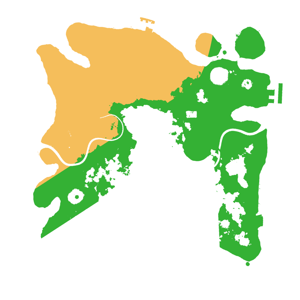 Biome Rust Map: Procedural Map, Size: 3000, Seed: 1160428546