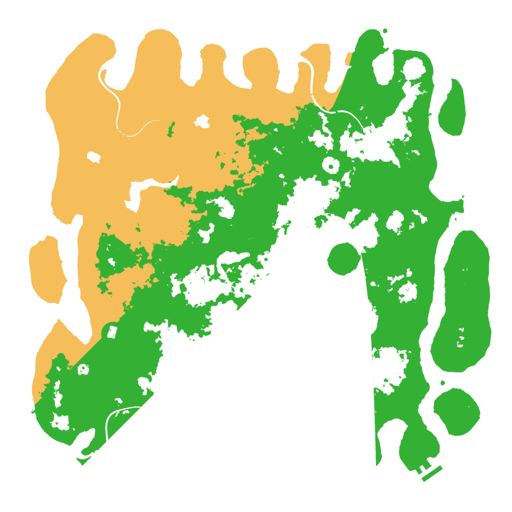 Biome Rust Map: Procedural Map, Size: 4500, Seed: 166561003