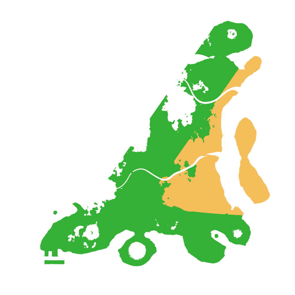 Biome Rust Map: Procedural Map, Size: 3000, Seed: 1011950489