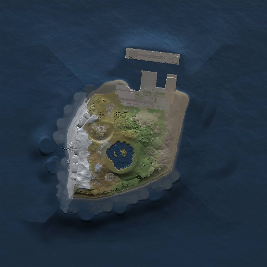 Rust Map: Procedural Map, Size: 1000, Seed: 2103513768, 2 Monuments