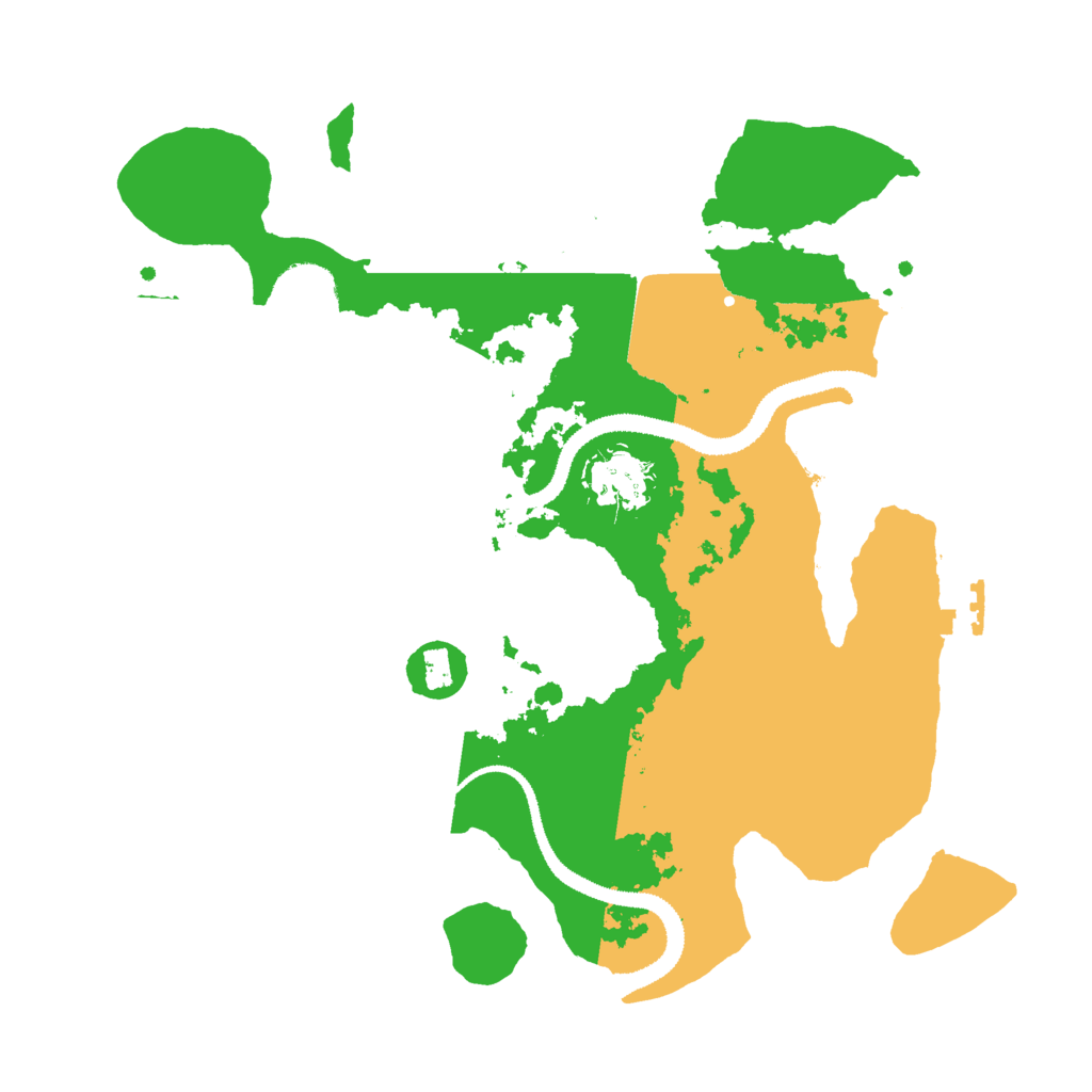 Biome Rust Map: Procedural Map, Size: 3000, Seed: 460353081