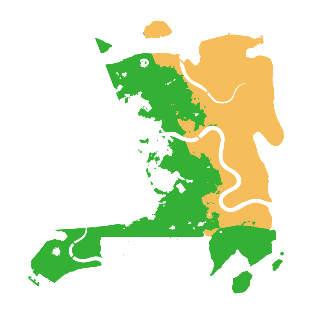 Biome Rust Map: Procedural Map, Size: 3500, Seed: 2109466644